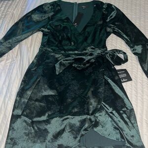 Green floral Lulu’s dress